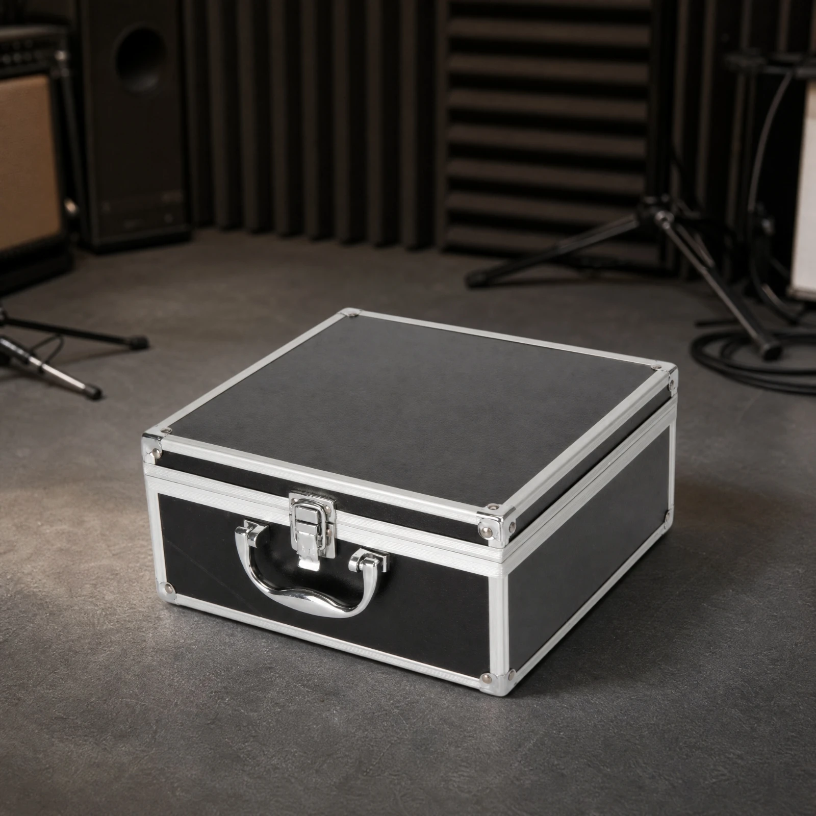 Aluminum Equipment Case Heavy-Duty Aluminum Hard Case Sturdy Lightweight for Travel, Workshop
