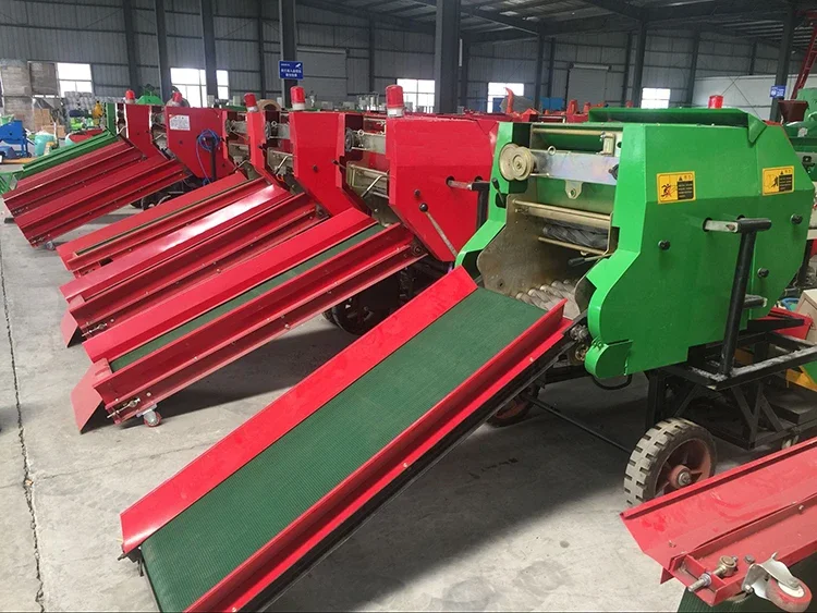 Mini roll round hay silage hydraulic baler machine wrapper for grass straw balers prices