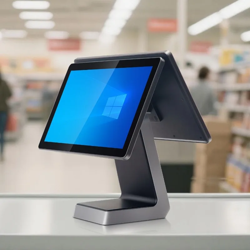 Multilingual 15.6 inch hardware metal POS end point foreign trade cash register touch all-in-one machine