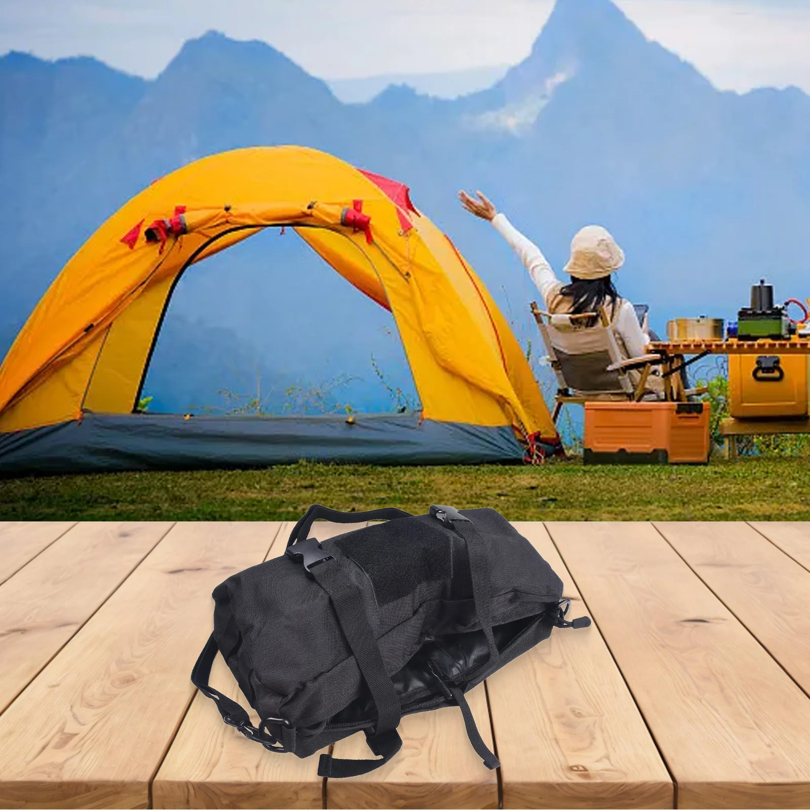 

600D Nylon Outdoor Climbing Bag Designed for Hiking Camping Backpacking and Mountaineering Use as Waist or Shoulder Pack