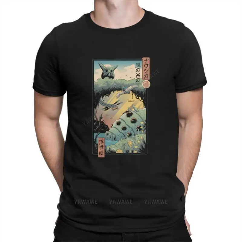 Ukiyo e Valley of the Wind  Men TShirt Anime Manga Crewneck Tops 100% Cotton T Shirt Humor High Quality Gift Idea