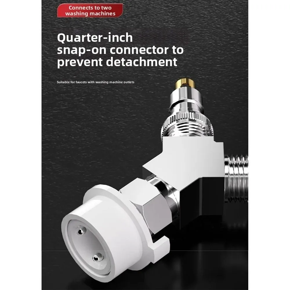 G1/2 Thread Water Pipe Adapter 3 Way Rustproof Three Way Connector Multi-purpose Female/Male Thread Y-Valve Diverter