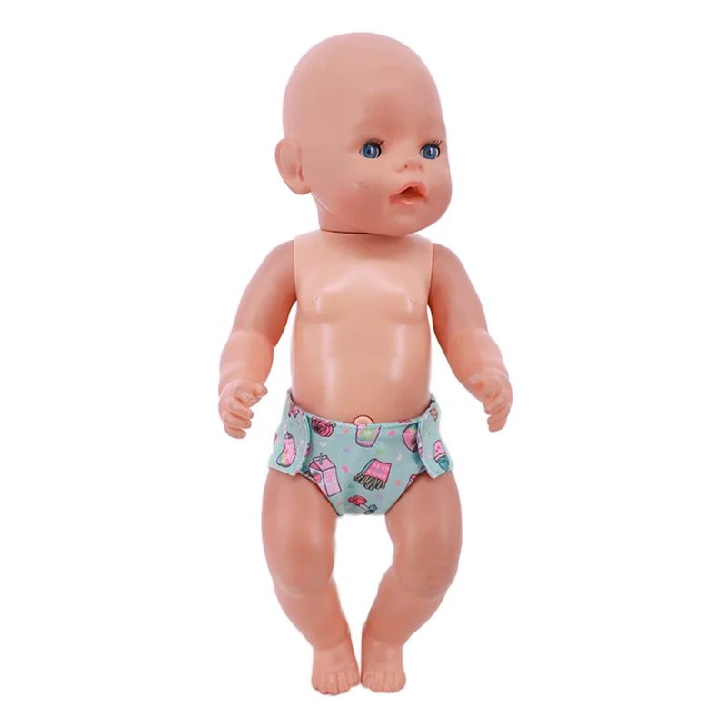 18 estilos de roupa íntima de boneca, roupa íntima diária fofa para roupas de boneca de bebê nascido de 43cm, fraldas de boneca americana de 18 espaços, presentes de nossa geração
