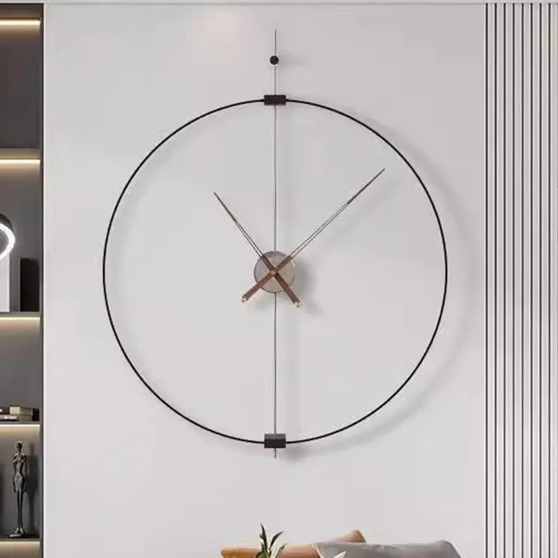 Living Room Wall Clocks Luxury Digital Restaurant Interior Round Wall Watch Aesthetic Silent Creative Horloge Murale Home Decor