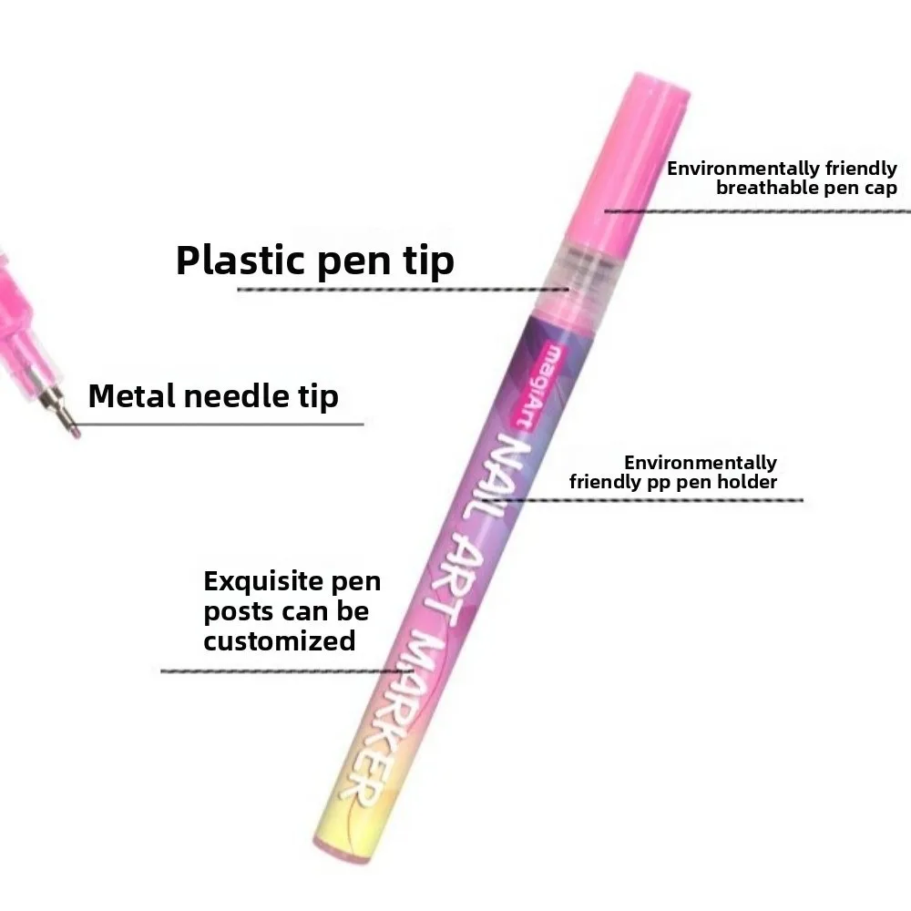 新しい12色ネイルアートマーカー ジェルネイル用 防水アートネイルデコレーション ネイルアートグラフィティペン DIYアクリルネイルペイントペン