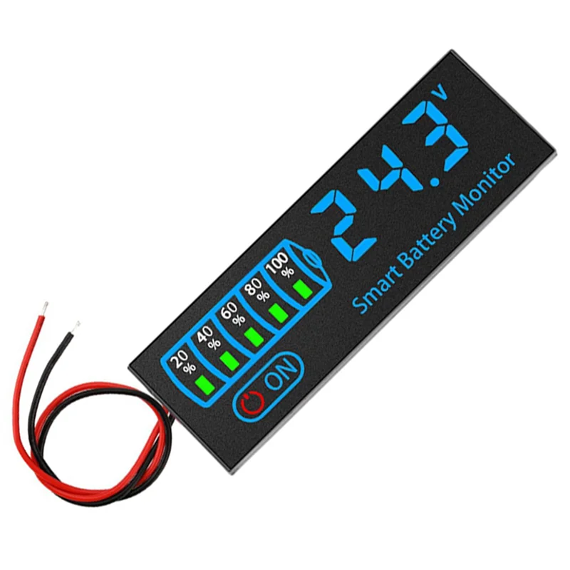 A02F-2X 18650 ليثيوم ليبو اختبار الليثيوم 7-55 فولت حمض مؤشر مستوى البطارية تستر Leddisplay وحدة متر ، D