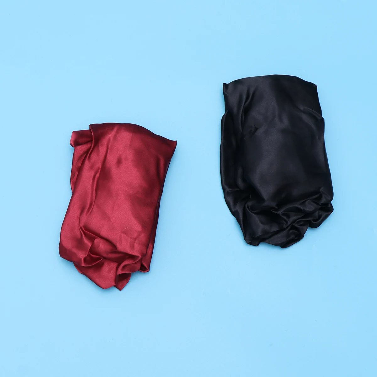 

2pcs Large Size Hair Care Hat Elastic Exaggerating Night Sleeping Head Cover for Women Wine
