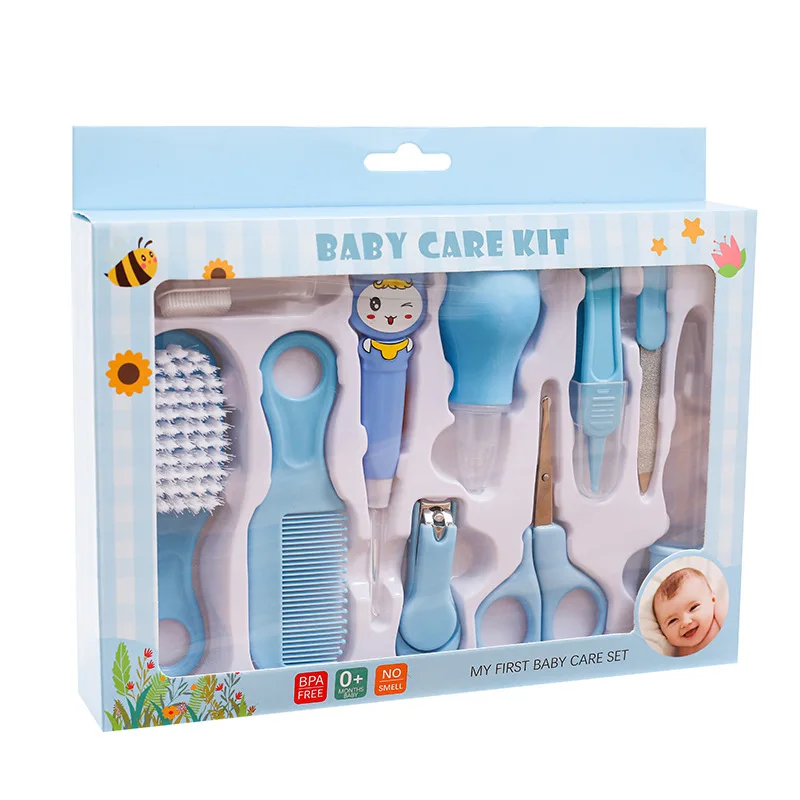 Baby Grooming Daily Health Set Accessories Nail Hair Care Kit Infant Kids Brush Comb Manicure Home Set