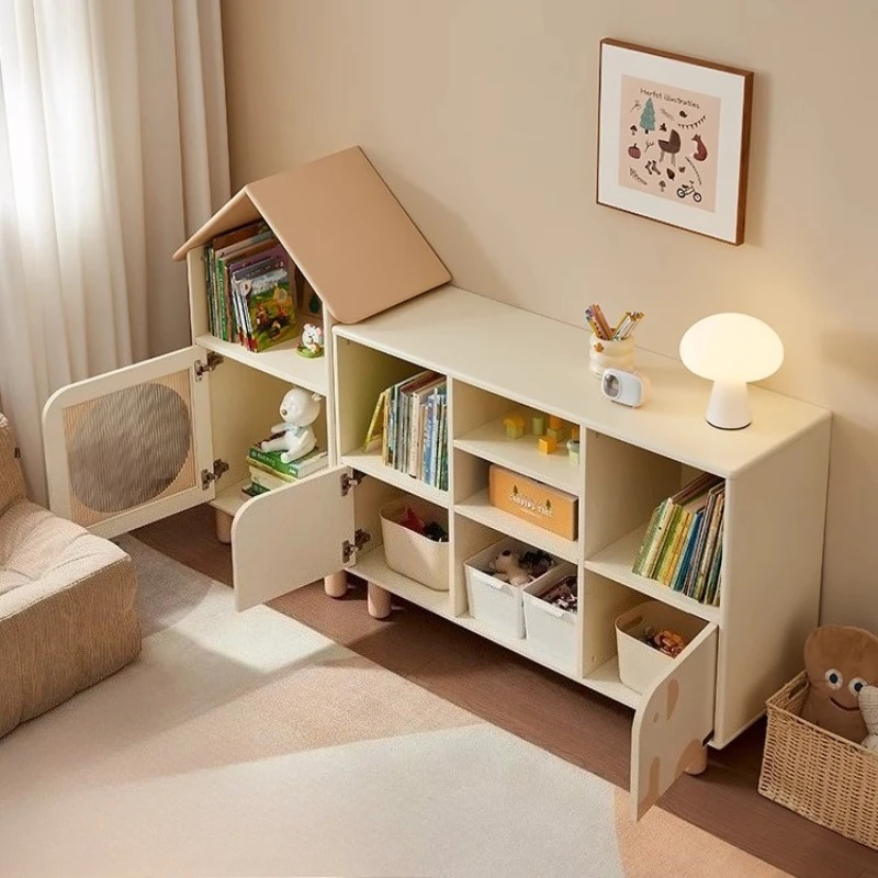 

Modern Children Storage Cabinet Picture Toy Locker Bookcases Living Room Furniture Shelf Storage Locker Bookshelf Shelves Crack