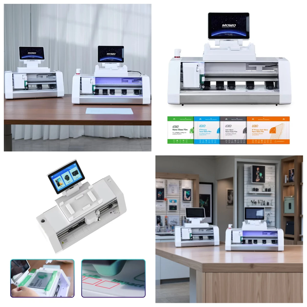 

WJW New Arrival Hydrogel Sheet Soft Tpu Screen Protector Cutting Plotter Machine Mobile Phone Sticker Back Film Cutter