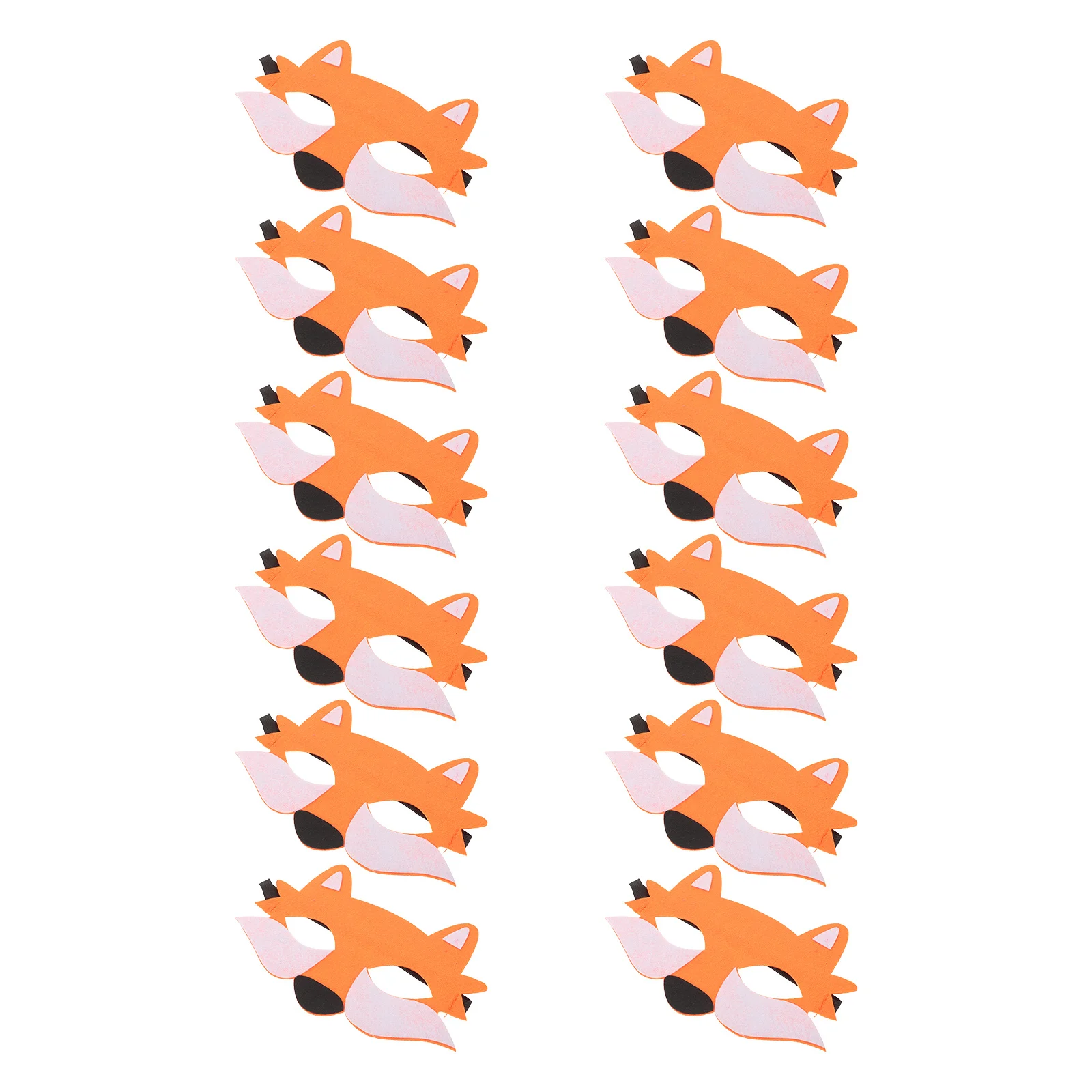 

12 Pcs Cosplay Wolf Mask Animal Halloween Accessory Felt Costume Masquerade Party Props