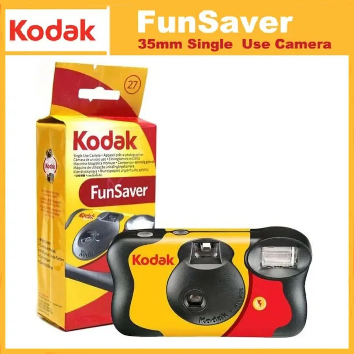 

Classic 1-5 Pcs Original Kodak FunSaver Single Use Camera With Flash Disposable Point-and-Point Film Cameras 27 Sheets 39 Sheets