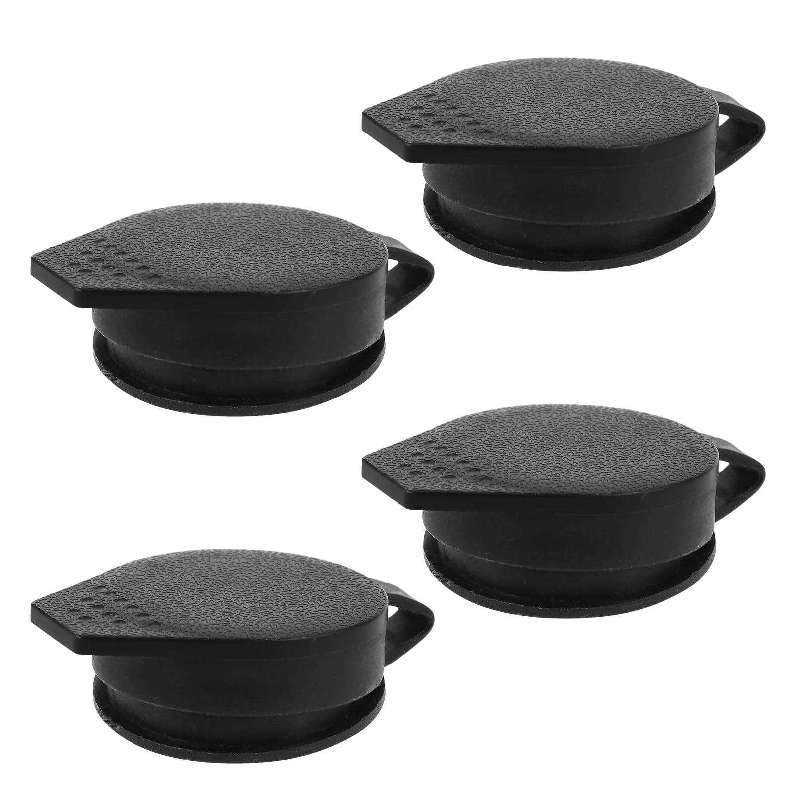 

4pcs Durable Plastic Turn Tongue Lock Covers for Garbage Cans Cam Weatherproof Storage Cabinet RV Child Safety Bolt Lid
