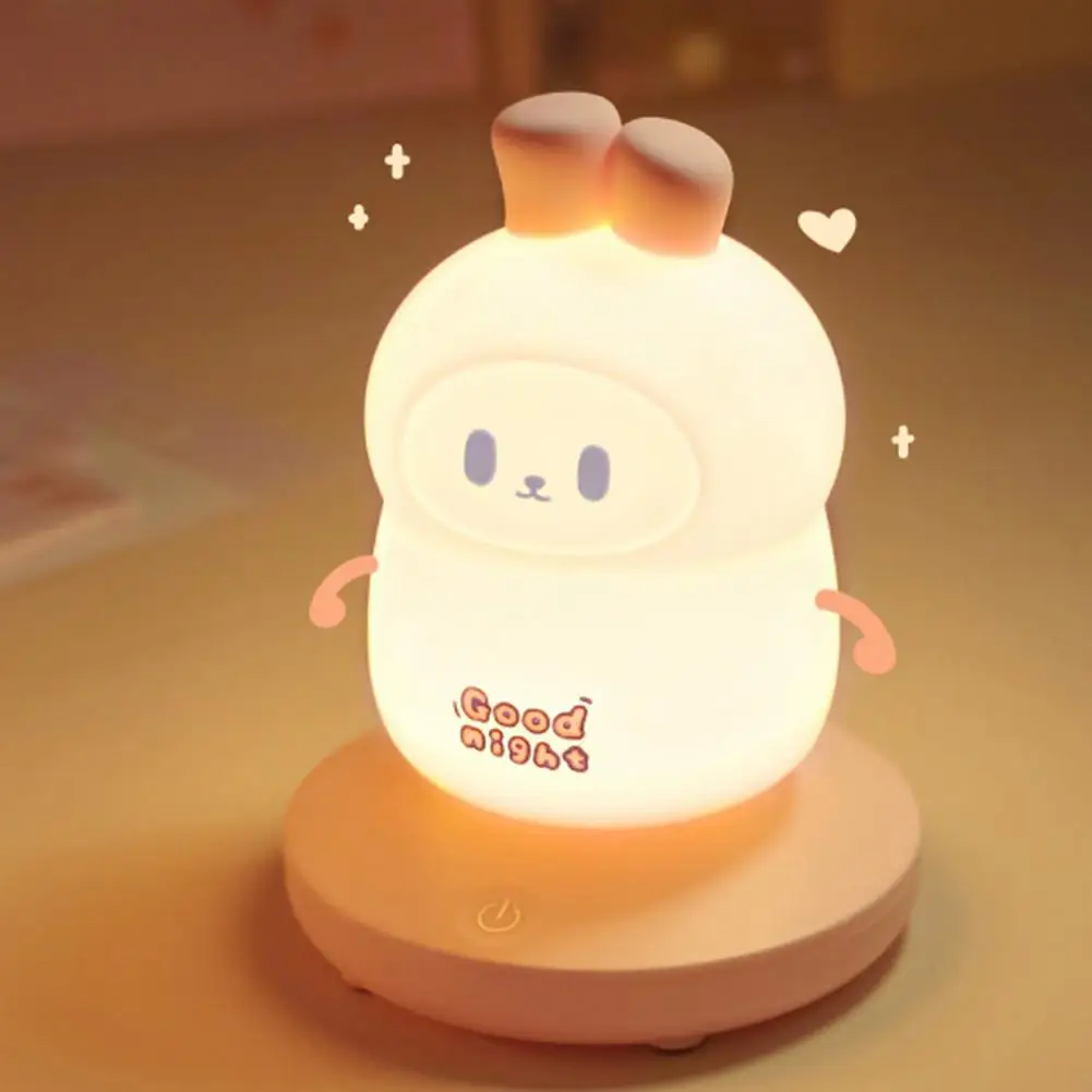 Led Night Light Rechargeable Lamp Dimmable Rechargeable Led Cartoon Lamp Flicker-free Eye Protection Night Light for Nursery