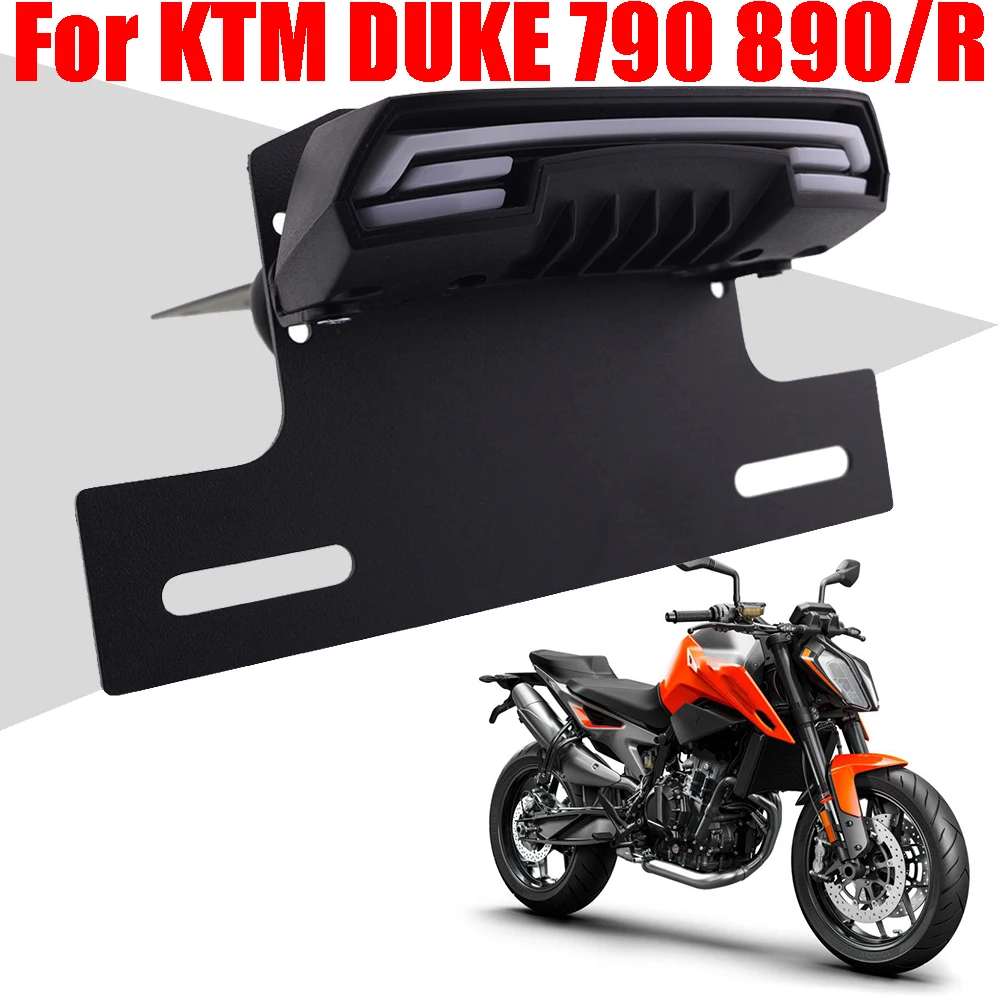 Motorcycle License Plate Holder Fender Eliminator Bracket Tail Light For KTM DUKE 790 890 DUKE R DUKE890 890DUKE Accessories