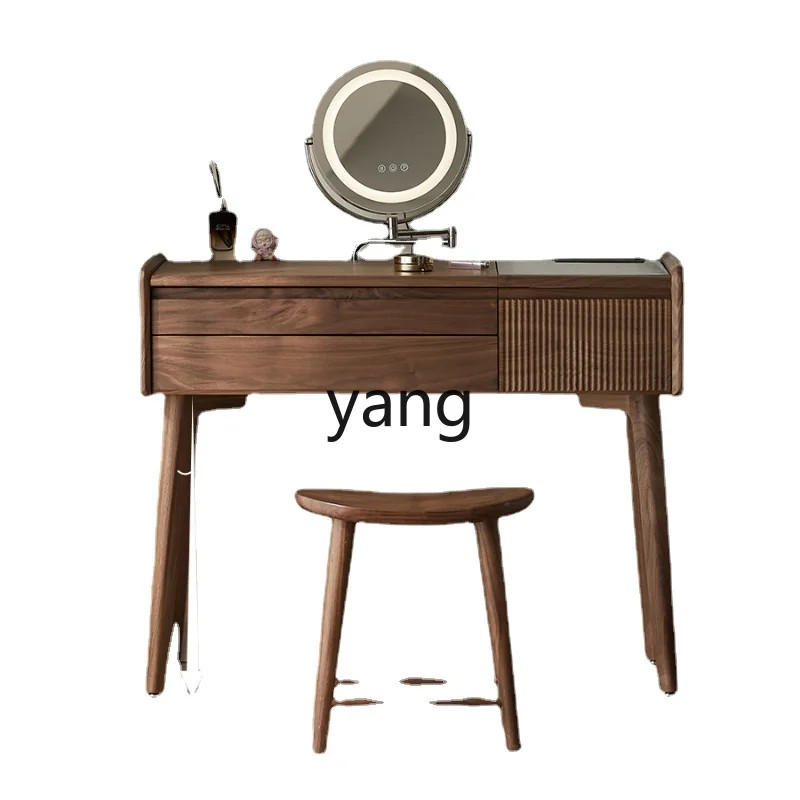 

L'm'm Modern Minimalist Desk Small Apartment Bedroom Light Luxury Solid Wood Makeup Table