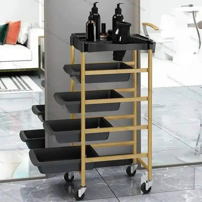 

Hairdresser Beauty Salon Trolley Rolling Cosmetic Barber Spa Tattoo Salon Trolleyhair Wozek Narzedziowy Beauty Furniture