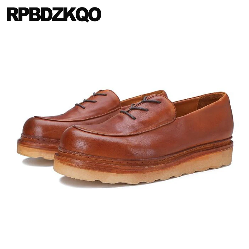 Work Handmade European Luxury Large Size Comfort British Style 11 Men Brown Genuine Leather Shoes High Quality 2022 Spring White image 3