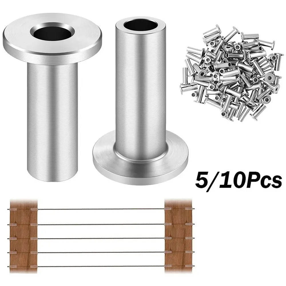 جديد T316 الفولاذ المقاوم للصدأ درابزين كابل الأكمام الواقية 1/8 "البحرية الصف درابزين كابل نهاية درابزين كابل الأجهزة سطح السفينة