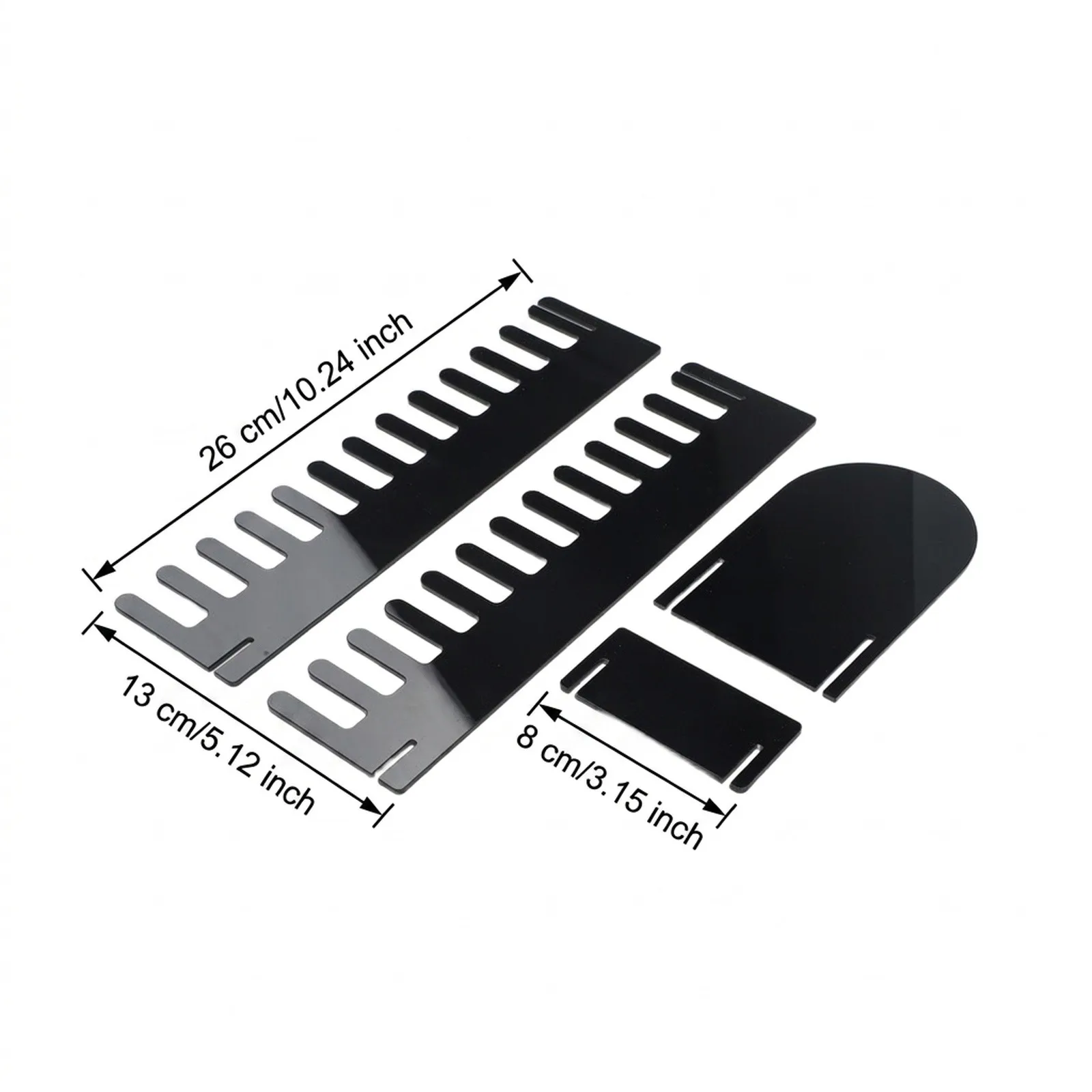 Portable 12 Layer for acrylic Display Stand Clear Organizer Rack for Greeting Cards Stickers and Small Items 26 x 13 x 8 cm