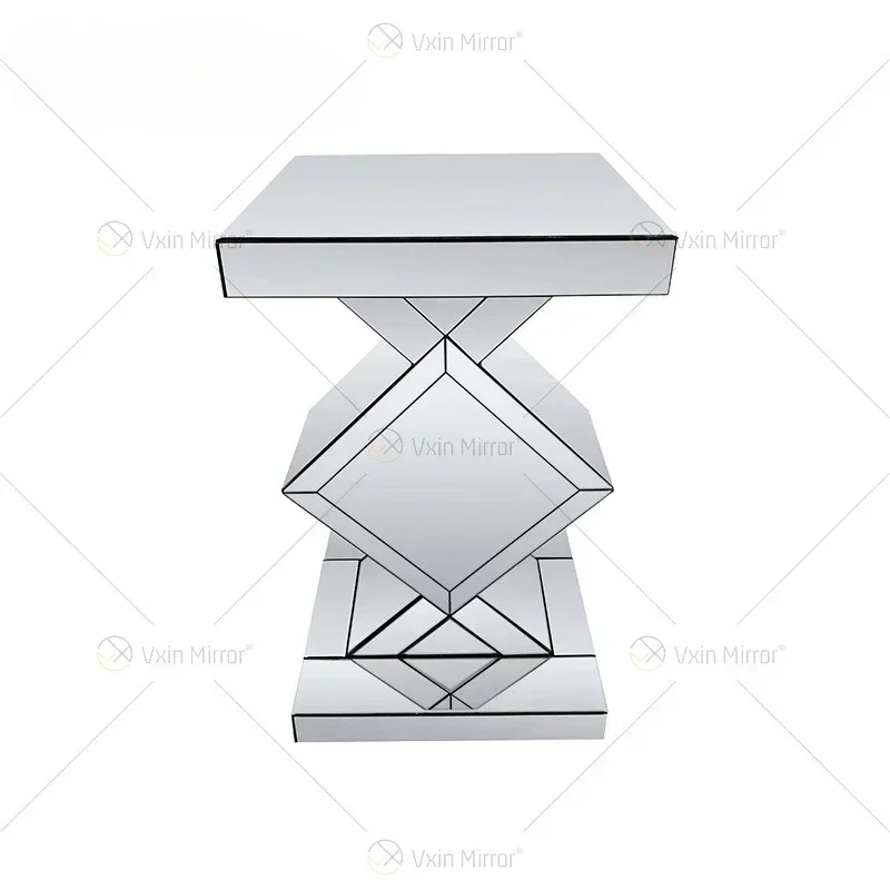 Mirror porch desk table home drilling decorative corner glass furniture luxury end view desk wholesale direct sale.