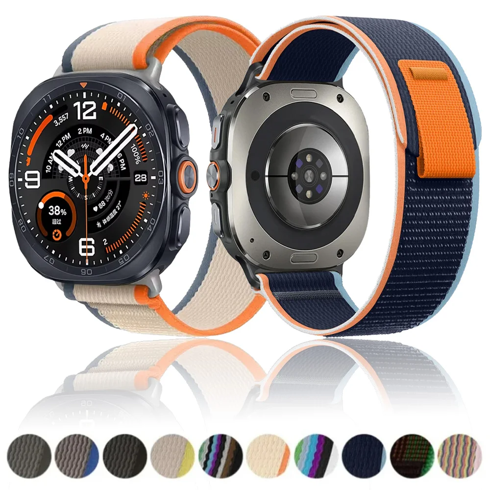 Official Trail Nylon Loop Strap For Samsung Galaxy Watch Ultra 2-1 47mm No Gap Wristband For Galaxy Watch Ultra 2025 47mm Correa