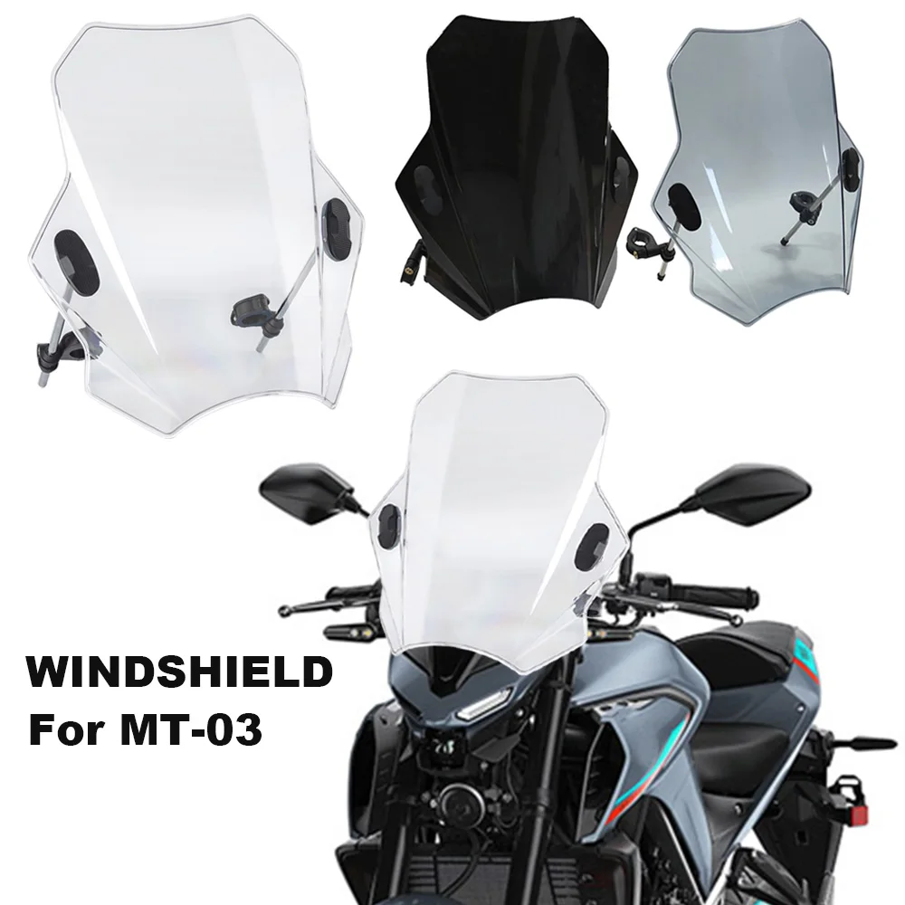 

Motorcycle Adjustable Wind Screen Windshield For MT-03 MT03 MT 03 mt03 2006 - 2020 2021 2022