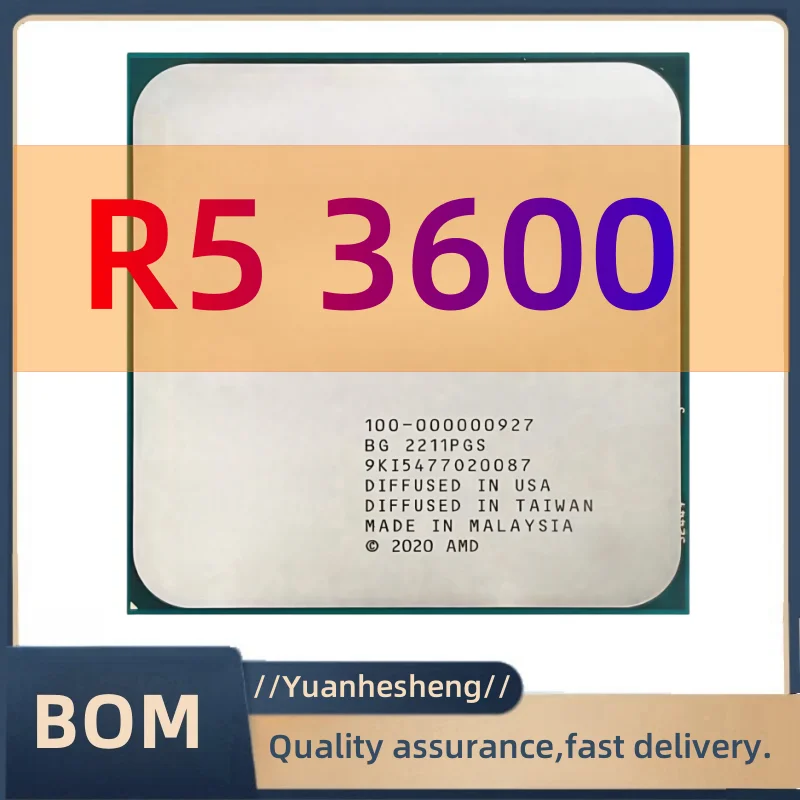 Processador CPU R5 3600 3,6 GHz 6 núcleos e 12 threads LGA AM4