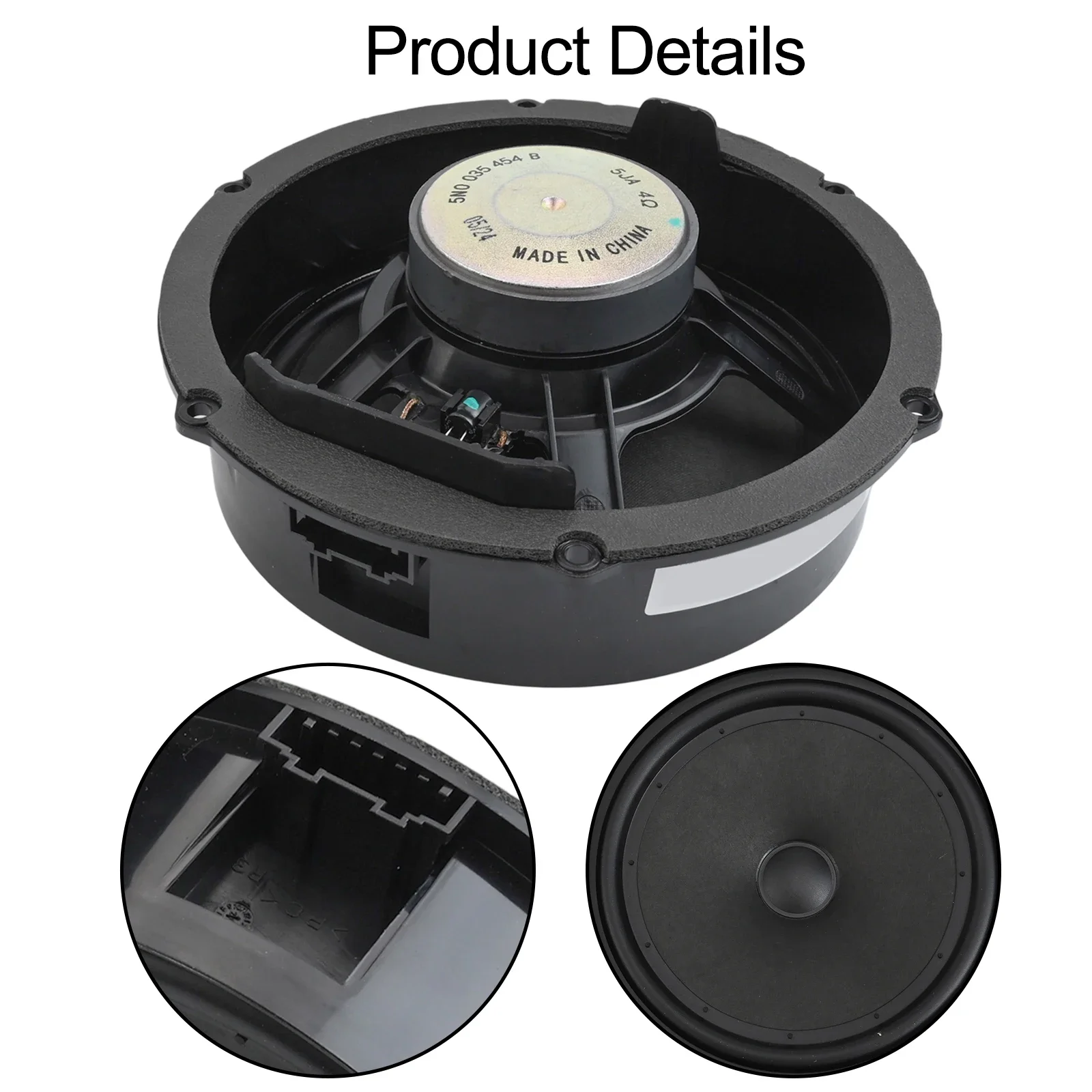 

Черный НЧ-динамик спереди сзади 5N 0035454 Б 5Н 0035453 C для Tiguan 2009-2019, автомобильные аксессуары, замена громкоговорителя из АБС-пластика