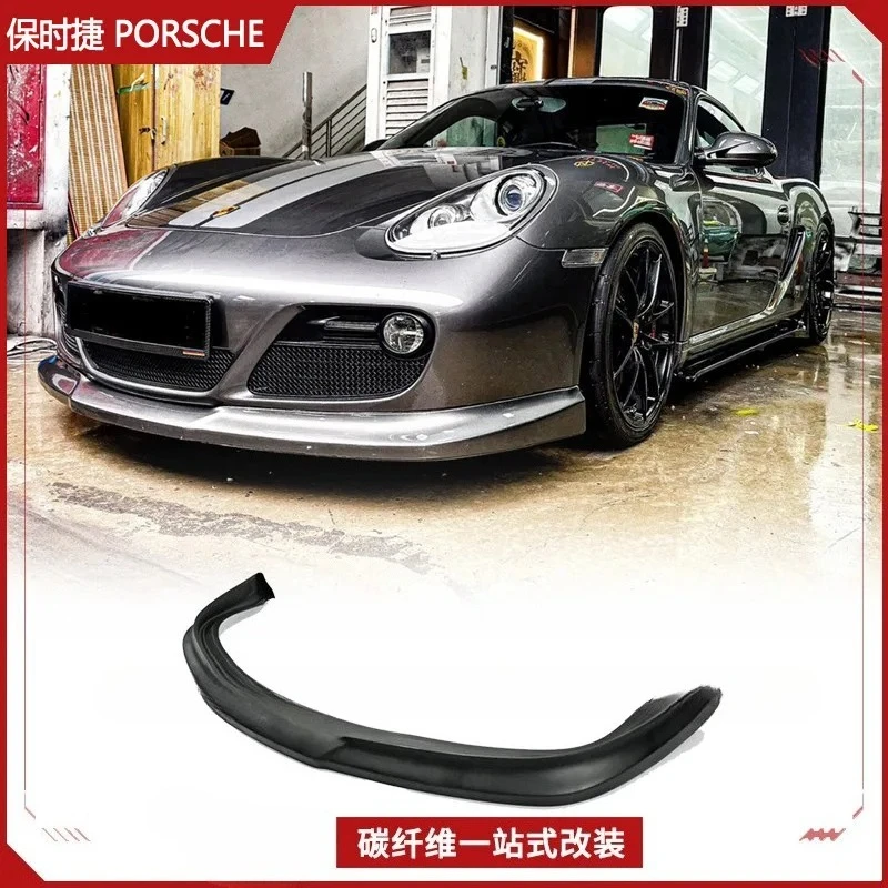 

Suitable For Porsche 06-12 Cayman 987.2 Modification, Carbon Fiber Front Lip Small Surround, Head Shovel Chin
