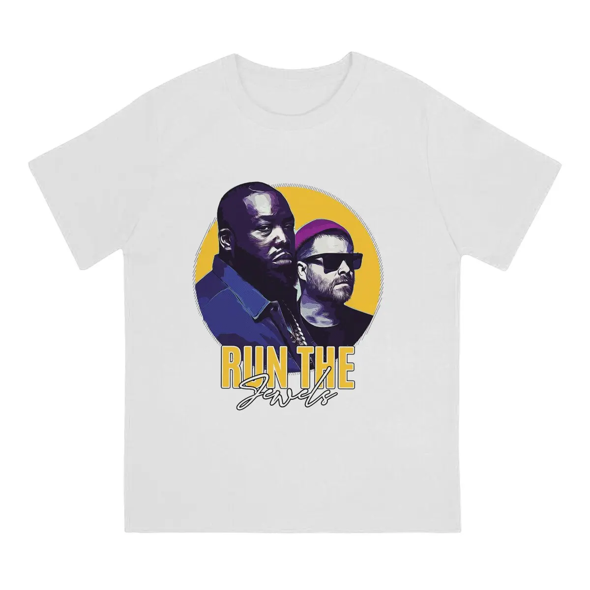 Team T-Shirts Men Run The Jewels Band Unique Pure Cotton Tees Crewneck Short Sleeve T Shirts New Arrival Clothing