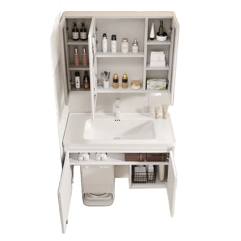 

Storage, honeycomb aluminum, bathroom cabinet, combination, ceramic, integrated, washstand