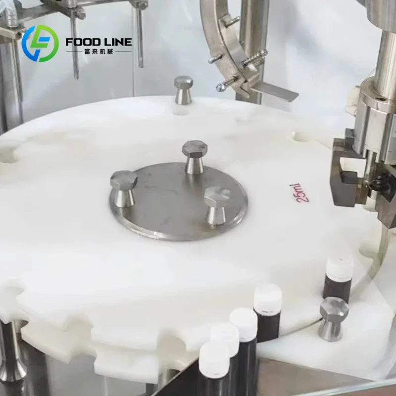 25/30ml Electric Automatic Capping Machine for Oral Liquid Filling Metal Packaging for Food Applications