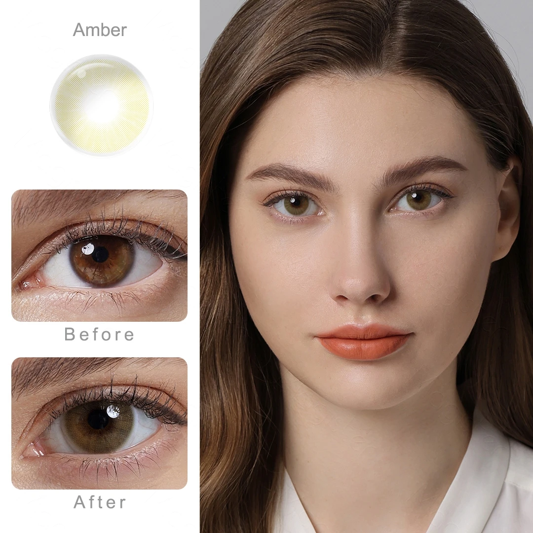 Magister Natural Contact Lenses 1 Pair Colored Lenses For Eyes Icy Gray Lens Eyes Cosmetics Pupilentes Eye Color Lens