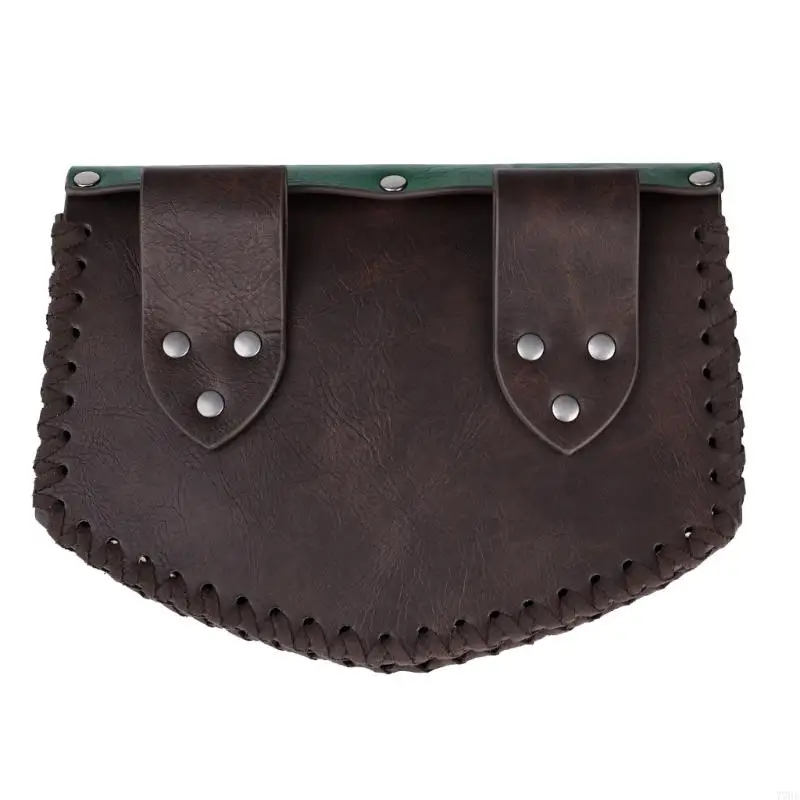 77HE – porte-monnaie Punk Design feuilles médiévales, portefeuille pour jeu rôle Cosplay événements à thème, pour