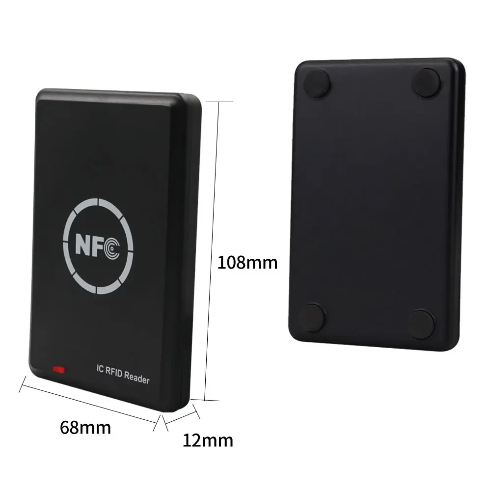 Duplicador de fotocopiadora RFID para tarjetas inteligentes, lector de tarjetas o llavero inteligente NFC de 125khz 13.56MHz, programador de cifrado con USB UID T5577 EM4305