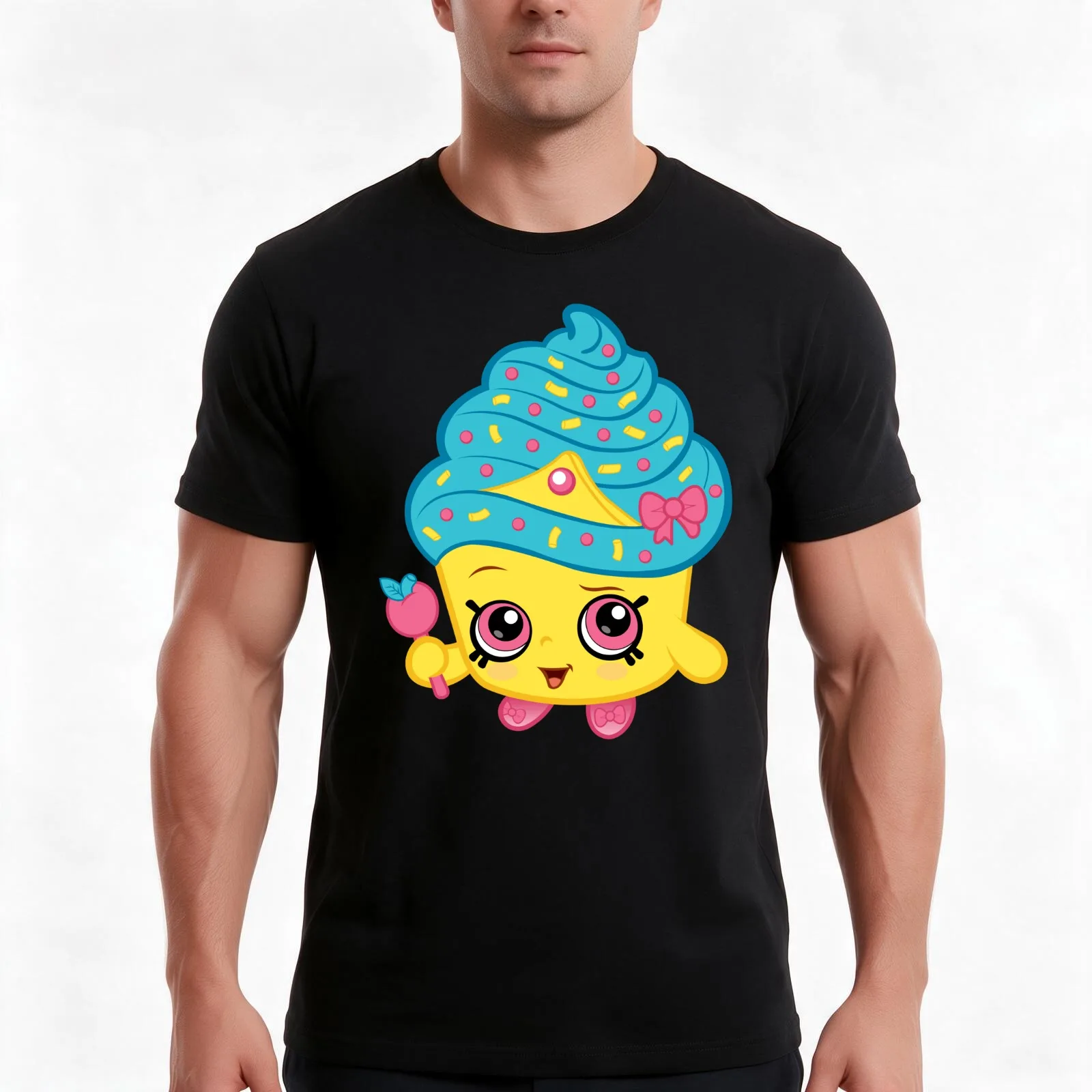 Cupcake Queen T-Shirt Summer Casual Cotton Tee Oversized Streetwear Tops Vintage Graphic Print Loose Fit Short Sleeve