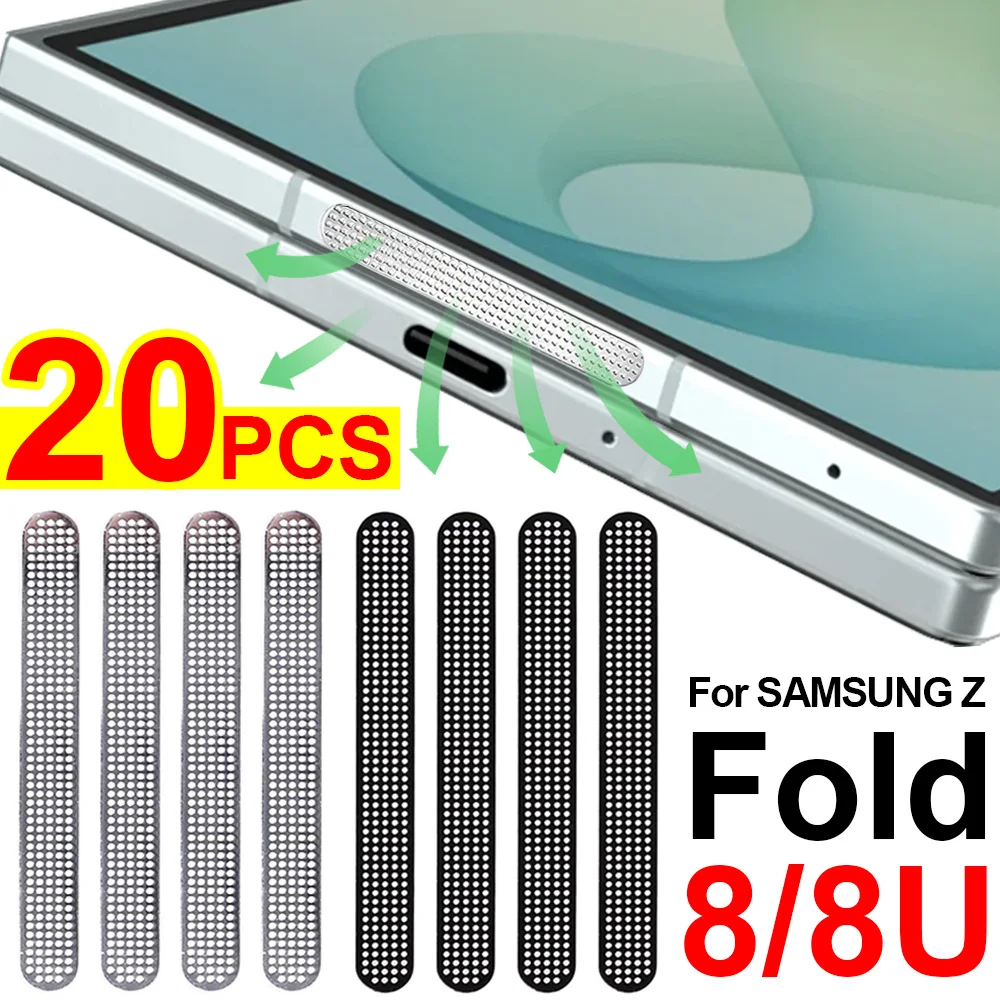 Metal Dustproof Net Stickers for Samsung Galaxy Z Fold 8 Ultra Speaker Anti-dust Anti-Scratch Mesh Protective Cover for Z Fold 8