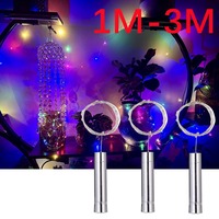 AA Battery LED Wine Bottles String Lights Cork Copper Wire Starry Fairy Lights Operated Christmas Lamp For Home Decoration 3M 30