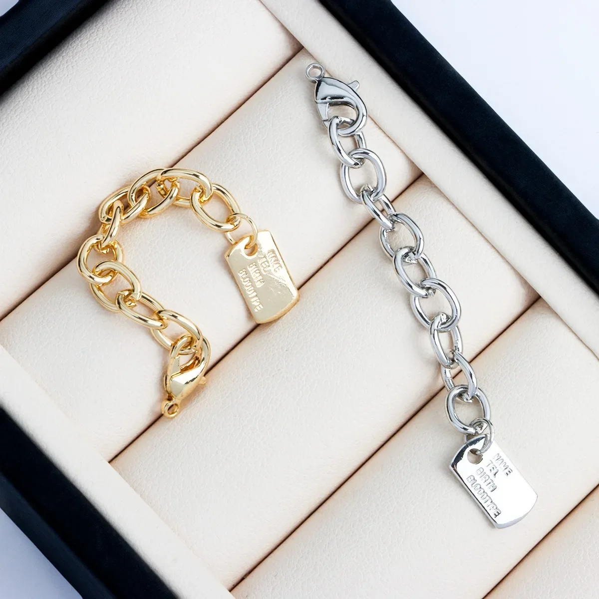 18K Real Gold Plated Large Lobster Buckle O-shaped Extension Chain, Necklace Bracelet Connecting Buckle DIY Material Accessories
