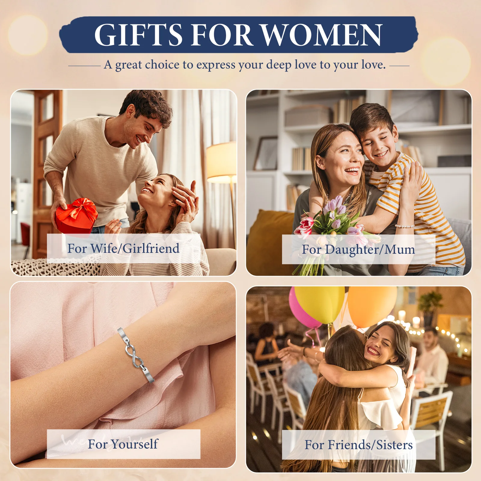 إنفينيتي رمز سوار تخصيص هدية للذكرى السنوية للنساء عدد 8 أساور ساحرة أساور موضة الحب الأبدي 2026 جديد #3