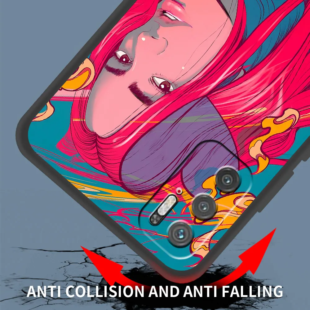 حافظة عصرية من Karol G لهاتف Xiaomi Poco X5 M6 Pocophone F1 M4 X4 F5 M3 Pro X3 NFC X2 C65 غطاء هاتف أسود من البولي يوريثان Funda Capa