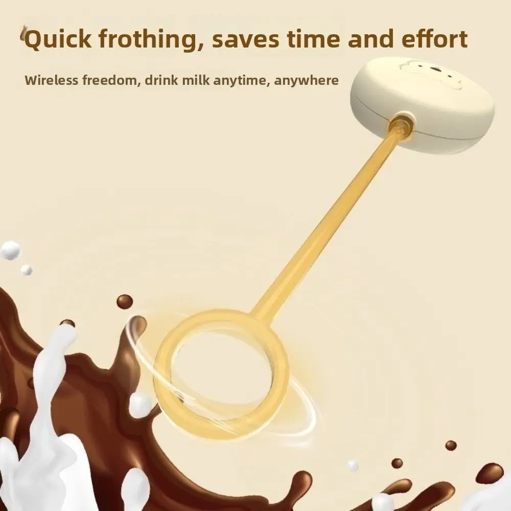 

Беспроводной электрический вспениватель молока, модель с аккумулятором, электрический миксер для взбивания кофе, автоматический портативный электрический ручной блендер