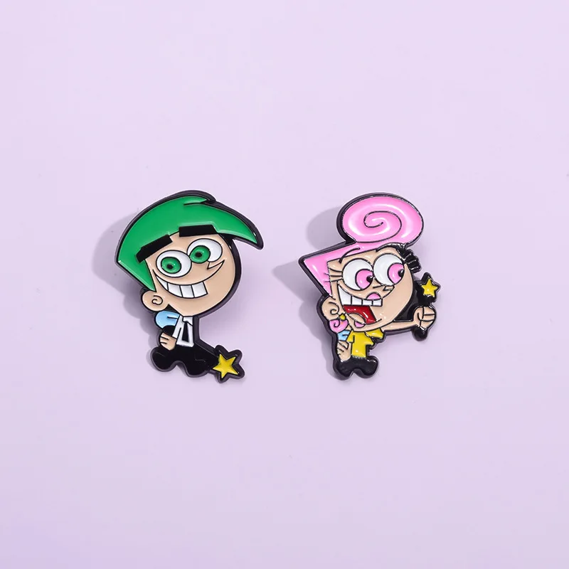 Anime comedy characters boys girls Enamel Pins Cartoon fun character Metal Brooch Backpack Lapel Badge Jewelry Gifts for Friends