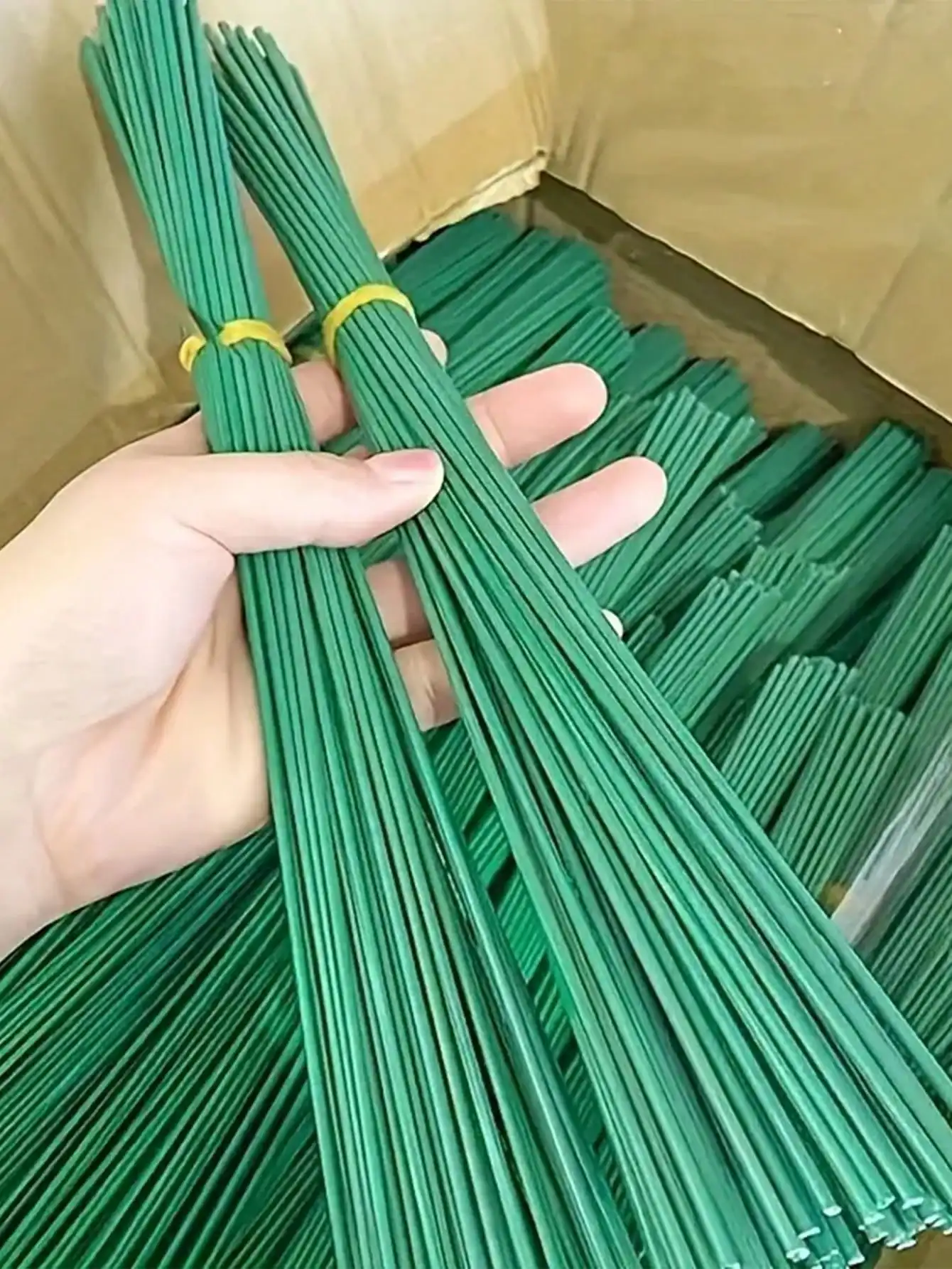 1pack 95-100pcs Simulation Flower Plant Stem Iron Wire Handmade DIY Material Accessories