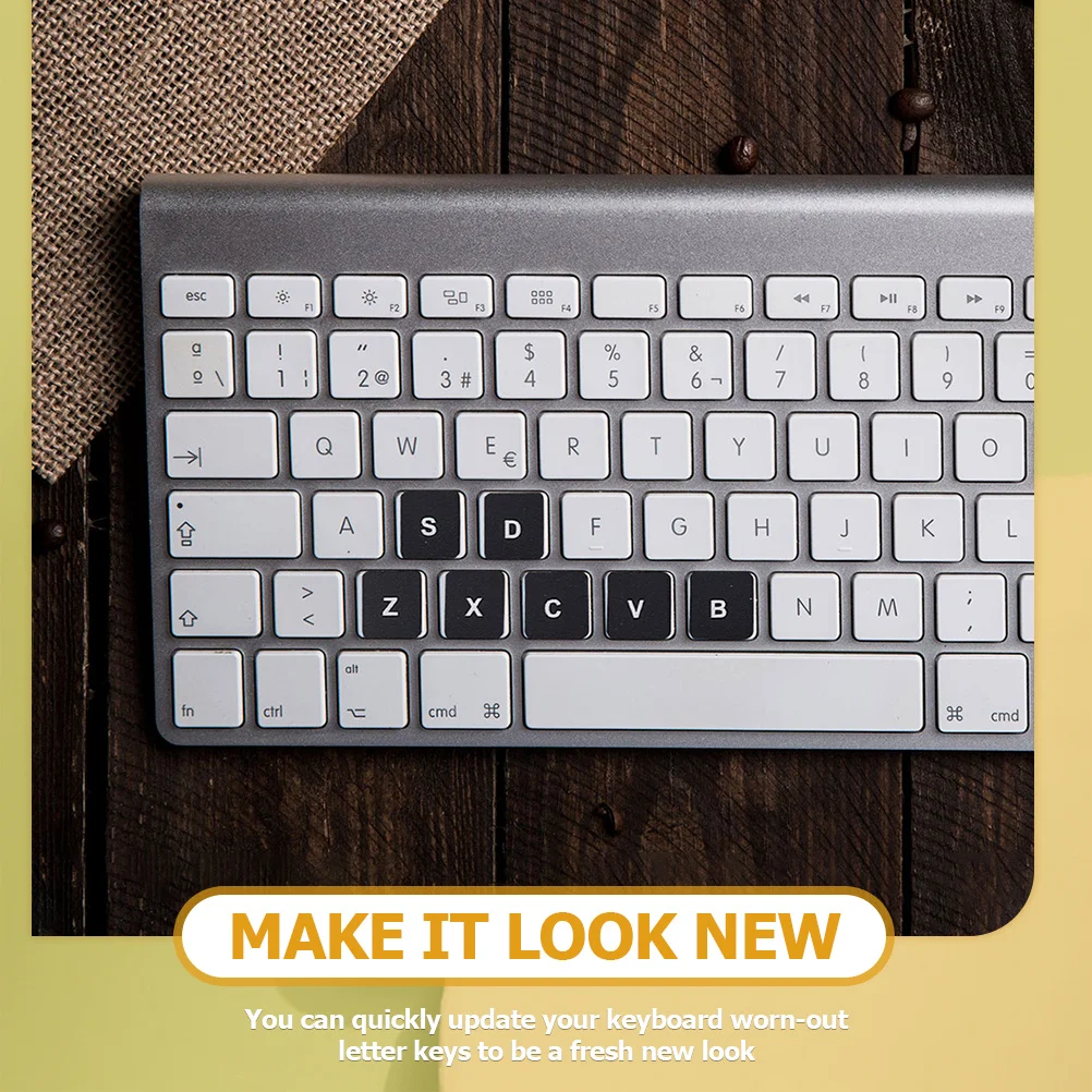 

Universal English Keyboard Stickers 2 Sheets Pvc Laptop Desktop Computer Notebook Replacement Letters Wear Resistant Clean