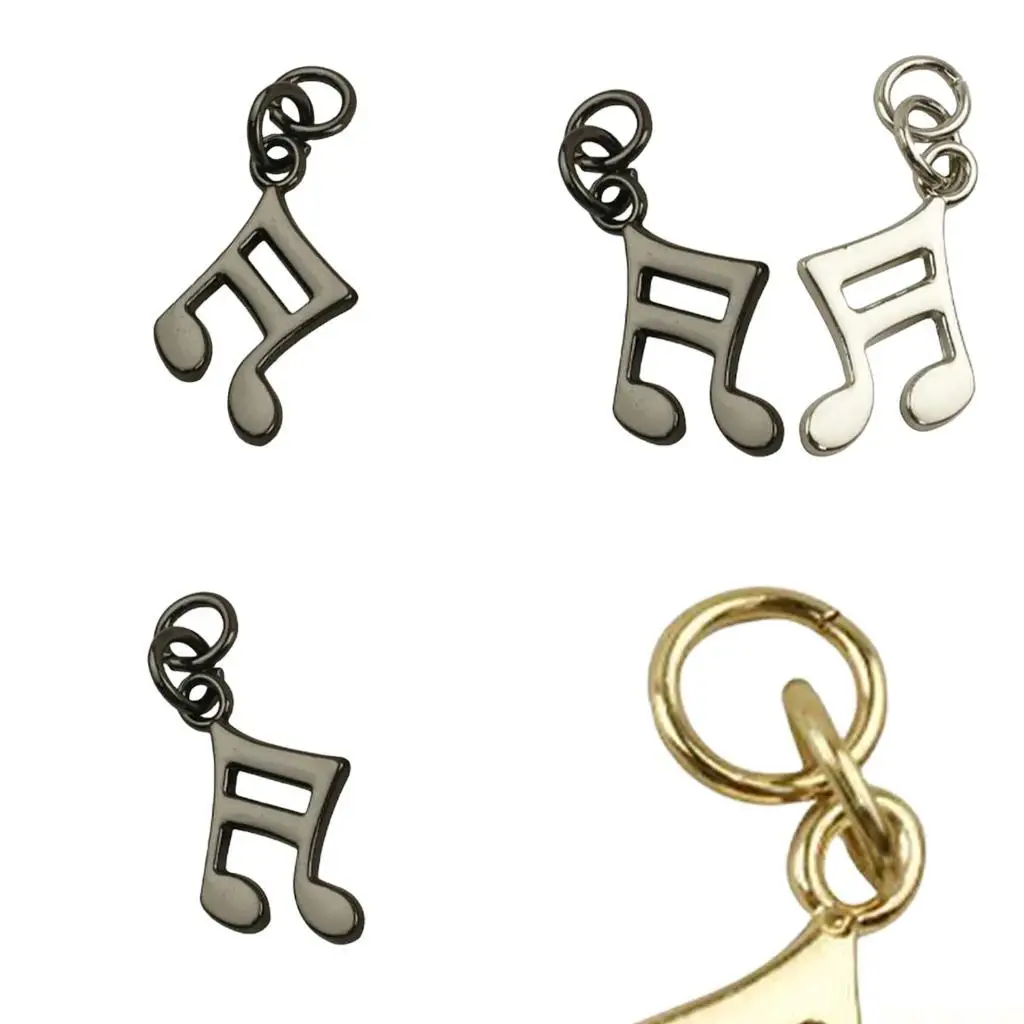 

X90D Unique Music Note Charm Pack Decoration Fashion Jewelry Accessory Metal Craft Music Gift Charm For Enthusiasts