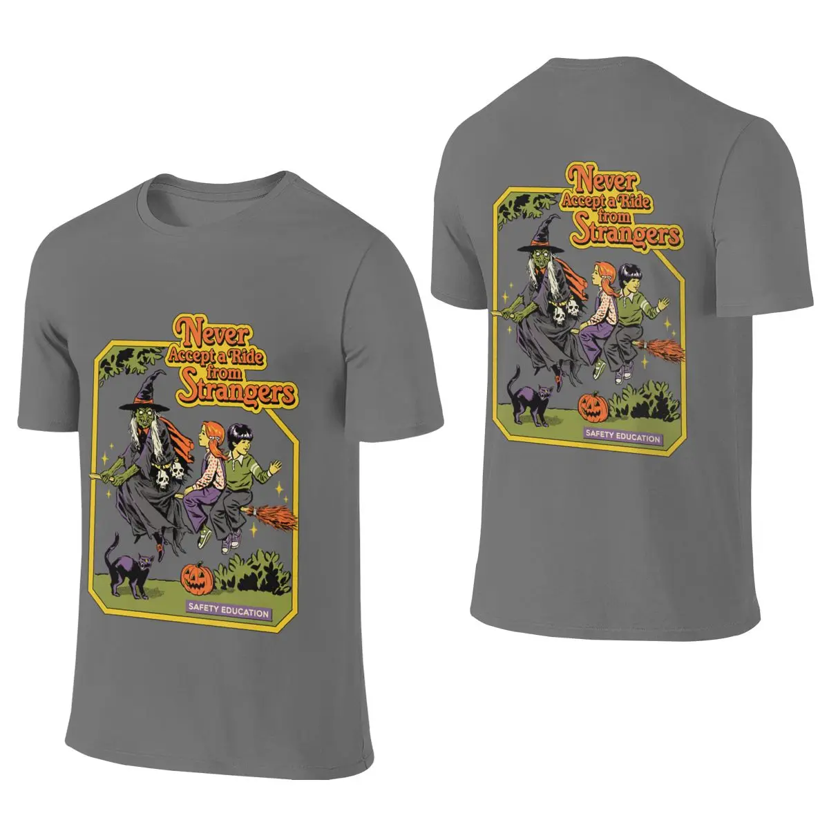 Never Accept A Ride Commuting Reversible T-shirt Japanese Style City Boy Fun Prints T-shirt