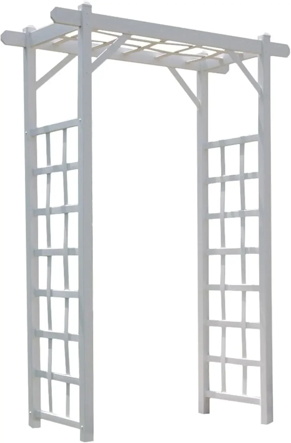 

Садовая арка Dura-Trel Elmwood из винила, 57 x 85 дюймов, белая – Декоративная арка для двора, для дорожек и входов