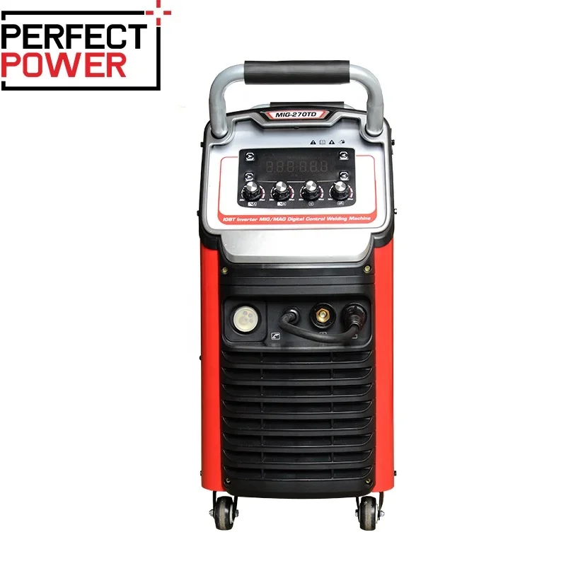 MIG Welding Machine 380V 270TD Semi-automatic tig welder inverter without  Flux Core Wire 1KG Capacity